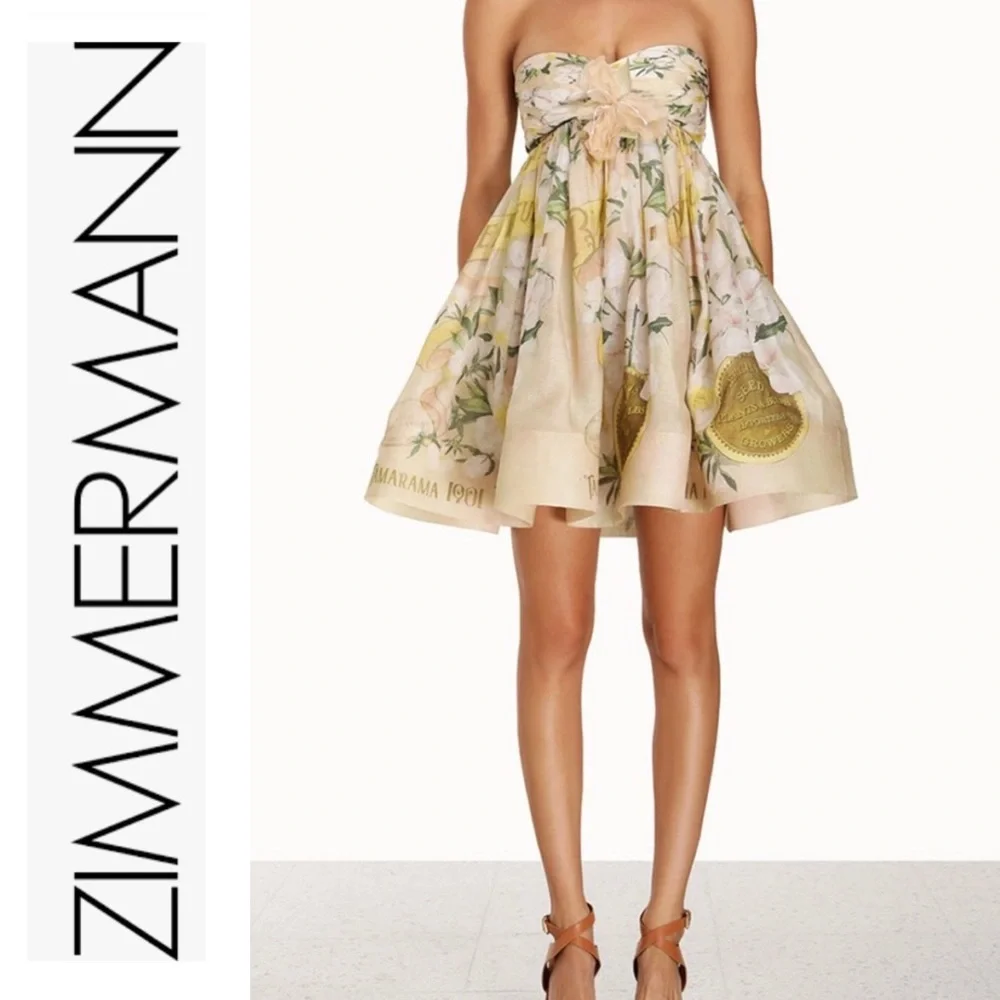 Zimmermann NWT Coaster
Strapless Ruched Mini Sz 6 - Picture 2 of 11